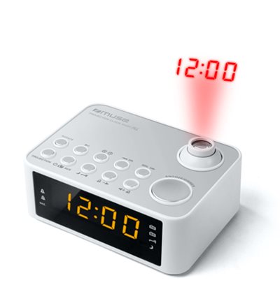 Muse M-178PW Ψηφιακό Ραδιορολόι Λευκό 230031