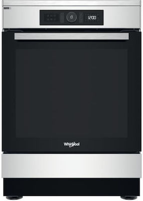 Whirlpool Κουζίνα 83lt με Επαγωγικές Εστίες Π60εκ. Inox WS 68 IQ8APX/E