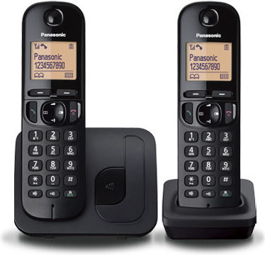 Panasonic KX-TGC252 Ασύρματο Τηλέφωνο Duo Μαύρο