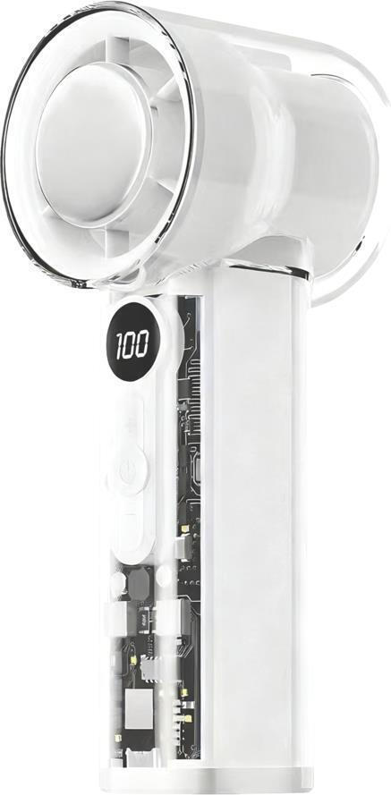 Eurolamp Ανεμιστηράκι Χειρός USB 5W Λευκό 300-20556