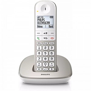 Philips XL4901S/GRS (Ελληνικό Μενού) Ασύρματο τηλέφωνο συμβατό με ακουστικά βαρηκοΐας, με ανοιχτή ακρόαση, φωτ. οθόνη και φραγή κλήσεων