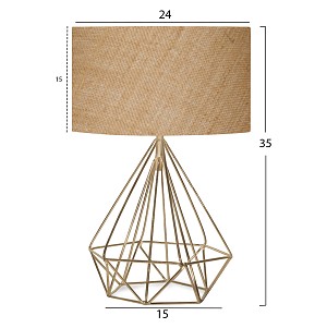 B2bmarkt ΦΩΤΙΣΤΙΚΟ ΕΠΙΤΡΑΠΕΖΙΟ ΜΕΤΑΛΛΙΚΟ ΜΠΕΖ ΧΡΥΣΟ HM7606.01