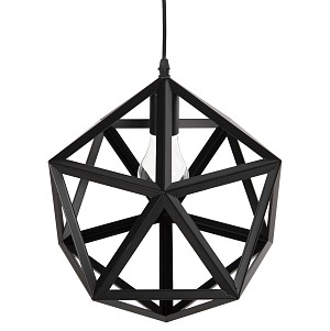 B2bmarkt ΦΩΤΙΣΤΙΚΟ ΟΡΟΦΗΣ ΚΡΕΜΑΣΤΟ HM4073 ΜΑΥΡΟ ΜΕΤΑΛΛΟ 30x30x35Yεκ.