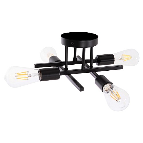 B2bmarkt ΦΩΤΙΣΤΙΚΟ ΟΡΟΦΗΣ ΠΟΛΥΦΩΤΟ LIGHTY HM7428.11 ΜΕΤΑΛΛΟ ΣΕ ΜΑΥΡΟ 28x28x15Υεκ.