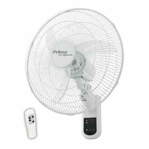 Primo 15833R Ανεμιστήρας Τοίχου 65W Διαμέτρου 45cm με Τηλεχειριστήριο White 800416