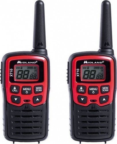 Midland XT10 Ζεύγος Φορητών Ασύρματων Πομποδεκτών PMR446 με 16 Κανάλια