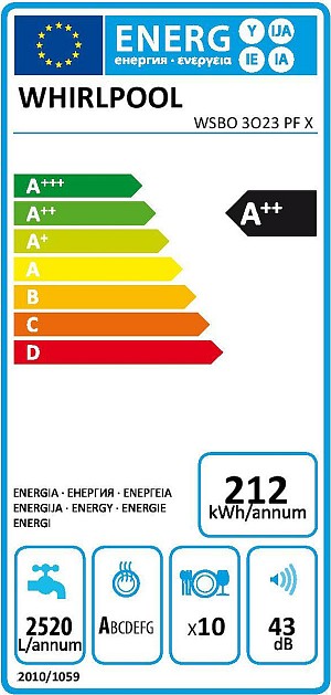 Whirlpool WSBO 3O23 PF X