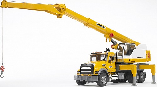 BRUDER Γερανοφόρο Όχημα Mack Granite με Γερανό Liebherr 02818