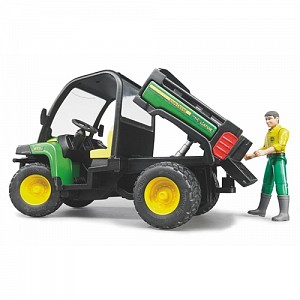 BRUDER Αυτοκινητάκι Μεταφοράς John Deere Gator XUV 855D με Οδηγό 02490