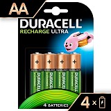DURACELL Επαναφορτιζόμενες Μπαταρίες Ultra AA 2500mAh 4τμχ (5000394057043)
