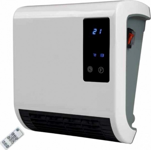 EUROLAMP ΑΕΡΟΘΕΡΜΟ ΜΠΑΝΙΟΥ ΕΠΙΤΟΙΧΟ 2000W IP22 ΜΕ LED ΟΘΟΝΗ ΚΑΙ ΚΟΝΤΡΟΛ 147-29128