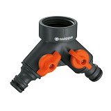 GARDENA 2-way valve (938-20), tap connector