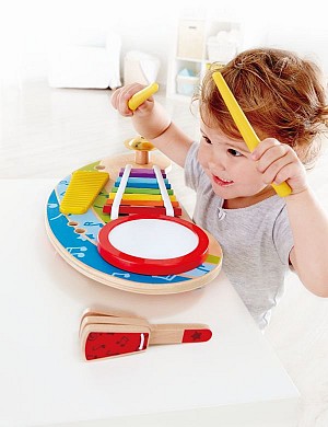 Hape Early Melodies Mighty Mini Band (E0612) - H Μικρή - Μεγάλη Ορχήστρα - 4Τεμ.