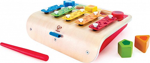 Hape Early Melodies Ξύλινο Ξυλόφωνο Shape Sorter (E0334A)