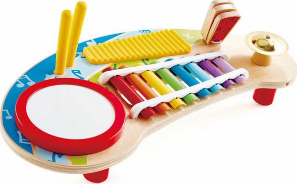 Hape Early Melodies Mighty Mini Band (E0612) - H Μικρή - Μεγάλη Ορχήστρα - 4Τεμ.