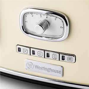 Westinghouse Retro Φρυγανιέρα 2 Θέσεων Κρεμ 815W WKTTB857WH (22018)