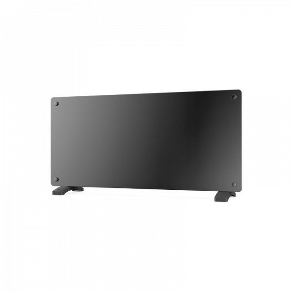 EUROLAMP ΘΕΡΜΑΝΤΙΚΟ ΠΑΝΕΛ ΓΥΑΛΙΝΟ ΜΑΥΡΟ 2000W 300-41601