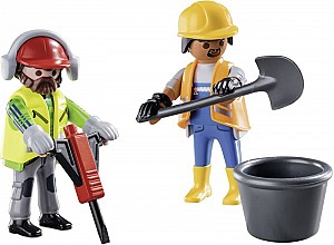 Playmobil Figures Duo Pack Εργάτες Οικοδομών (70272)