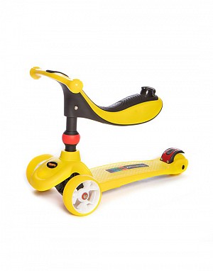 Baby Adventure Παιδικο Scooter Μετατρεπόμενο Πατίνι 3 σε 1 21st Κίτρινο BR75242
