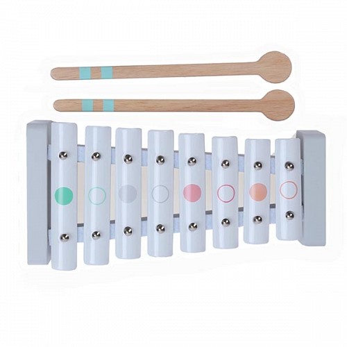 Gerardos Toys Ξύλινο Μεταλλόφωνο με 2 μπαγκέτες GΤ61186