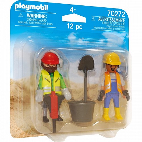 Playmobil Figures Duo Pack Εργάτες Οικοδομών (70272)
