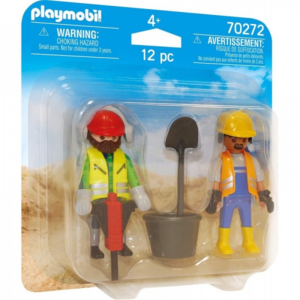 Playmobil Figures Duo Pack Εργάτες Οικοδομών (70272)