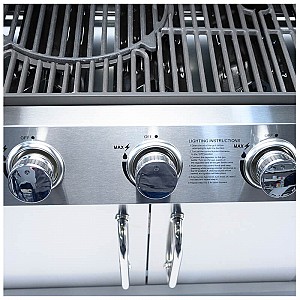 BORMANN Elite BBQ5100 Ψησταριά Υγραερίου Inox με Μαντεμένια Σχάρα 5+1 Εστίες