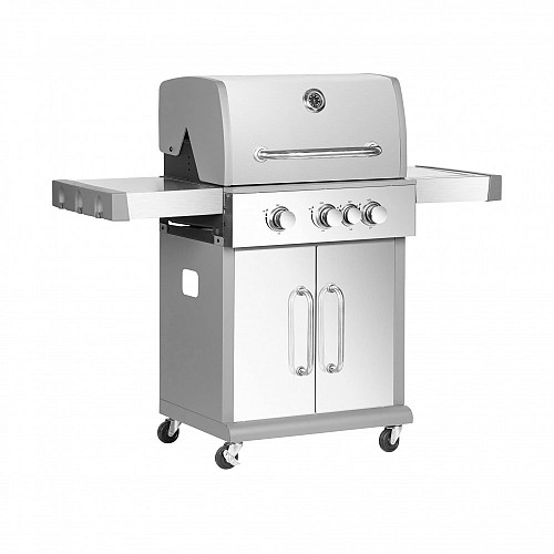 BORMANN Elite BBQ5040 Ψησταριά Υγραερίου Inox με Μαντεμένια Σχάρα 3+1 Εστίες