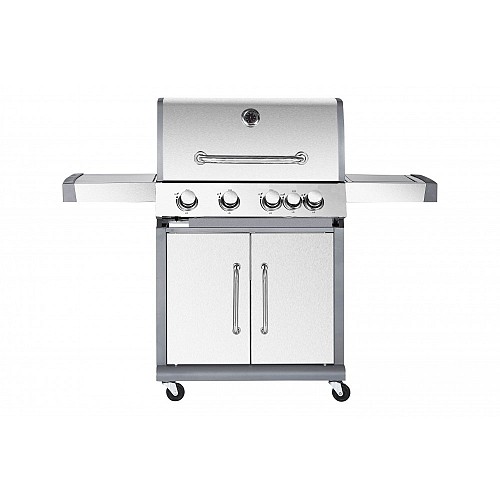 BORMANN Elite BBQ5050 Ψησταριά Υγραερίου Inox με Μαντεμένια Σχάρα 4+1 Εστίες