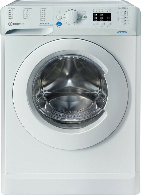 Indesit BWSA 61051 W EU N Πλυντήριο Ρούχων