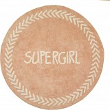 Baby Adventure Χαλί Pink Supergirl 150cm BR75142