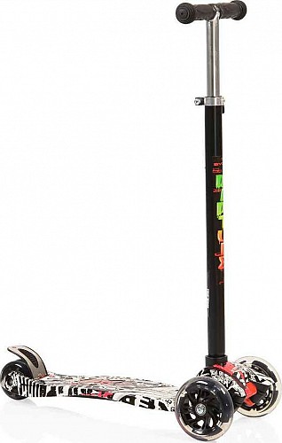 Byox Scooter Rapture με Φωτιζόμενες Ρόδες black(3800146255428)
