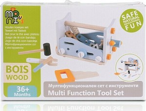 Moni Toys 1182 Ξύλινος Παιδικός Πάγκος Εργαλείων (3800146221720)