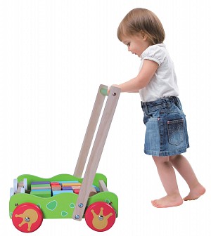 Gerardos Toys Ξύλινη περπατούρα με κύβους Βάτραχος GΤ61168