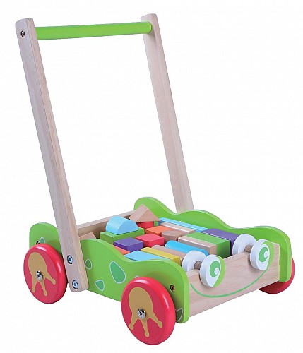 Gerardos Toys Ξύλινη περπατούρα με κύβους Βάτραχος GΤ61168
