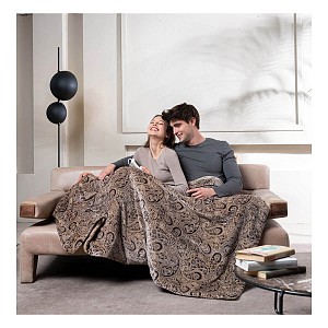 Imetec 7IME16776 Adapto Velvet Jacquard Διπλή Ηλεκτρική Κουβέρτα 140x180cm