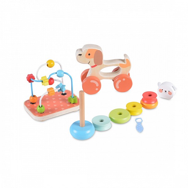Moni Toys 2203 Σετ Ξύλινα Εκπαιδευτικά Παιχνίδια 3τμχ 18+μ 3800146221645