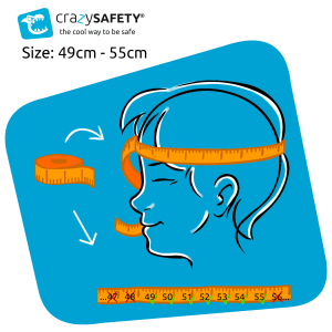 Crazy Safety Παιδικό κράνος Tiger Orange 49-55εκ NSH-100101-01-01