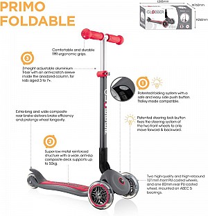 Globber Scooter Primo Foldable Red (430-102-2)