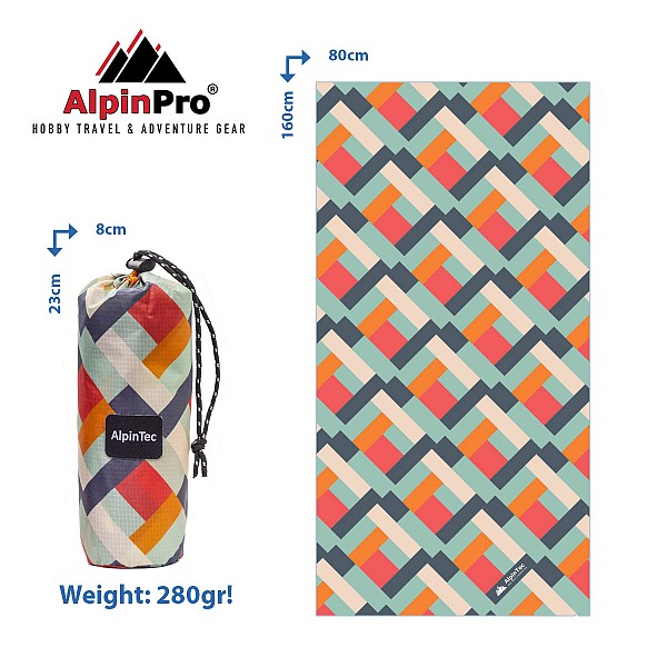 AlpinPro Πετσέτα Θαλάσσης Alpin Dryfast Norm I 80x160εκ. (BMS-XL-2) 4891321280884