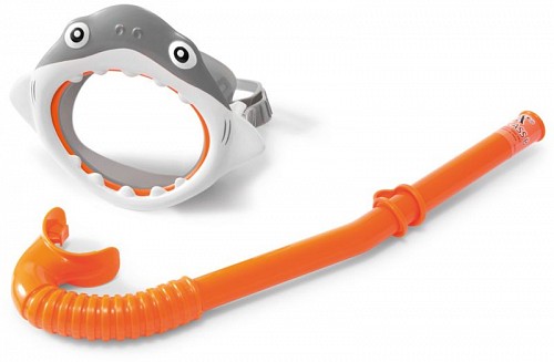 Intex Σετ Μάσκα-Αναπνευστήρα Shark Fun (55944)