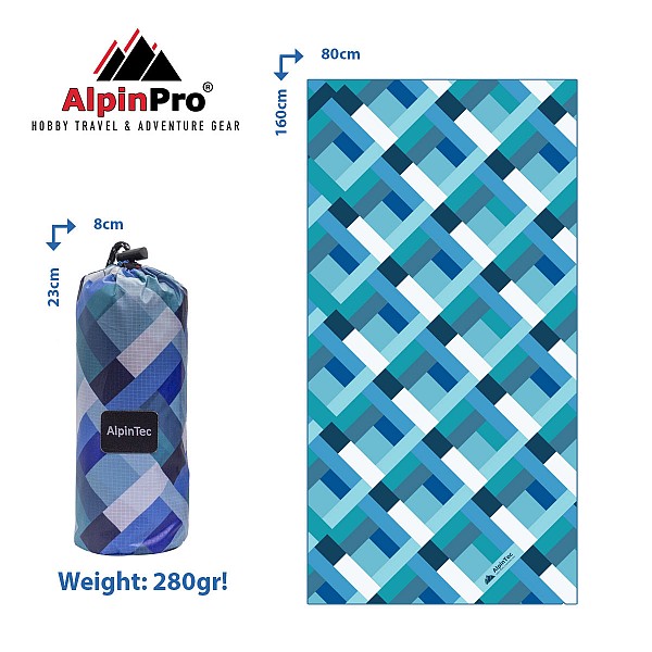 AlpinPro Πετσέτα Θαλάσσης Alpin Dryfast Norm II 80x160εκ. (BMS-XL-3) 4891321280914