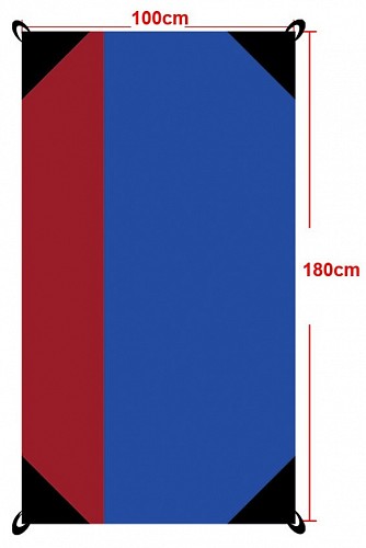 AlpinPro Favour Single Ψάθα Παραλίας Μπλε / Κόκκινο 180x100cm (100-berd)