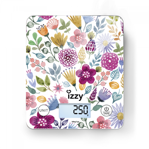 Izzy Floral IZ-7007 Ψηφιακή Ζυγαριά Κουζίνας 10kg (223878)
