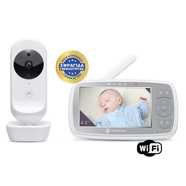 Motorola Ενδοεπικοινωνία Μωρού Με Κάμερα & Ήχο VM44 Connect 4.3 (100580)