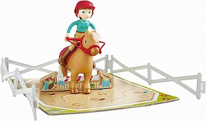 Hape Παιχνίδι Μινιατούρα Happy Family - Ξύλινος Στάβλος E3409A