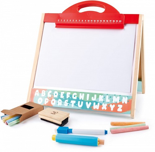 Hape Early Explorer Ξύλινος Πίνακας Store & Go Easel (E1062A)
