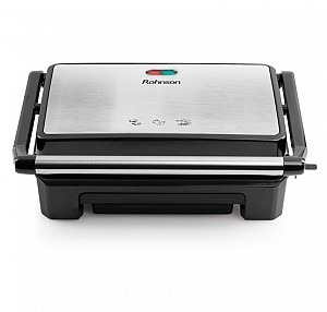 Rohnson R-2105 Ceramic Τοστιέρα Γκριλιέρα με Κεραμικές Πλάκες 800W Inox