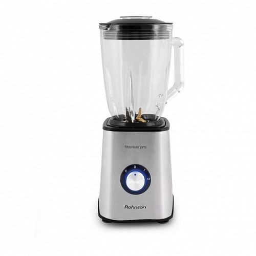 Rohnson R-5335 Μπλέντερ με Γυάλινη Κανάτα 1.5lt 1300W Γκρι