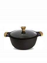 Gruppe Cookin Αντικολλητική κατσαρόλα 28cm με καπάκι KETG28